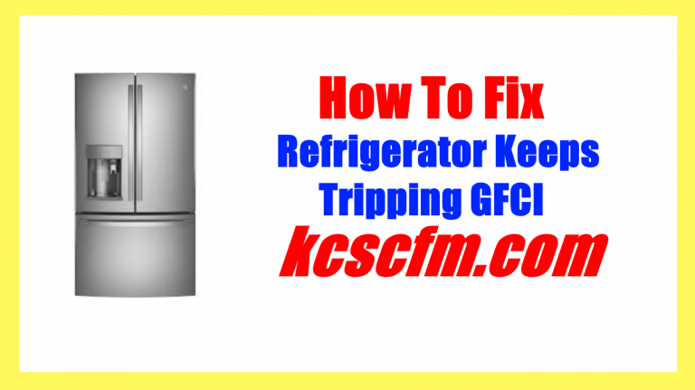 refrigerator trip gfci