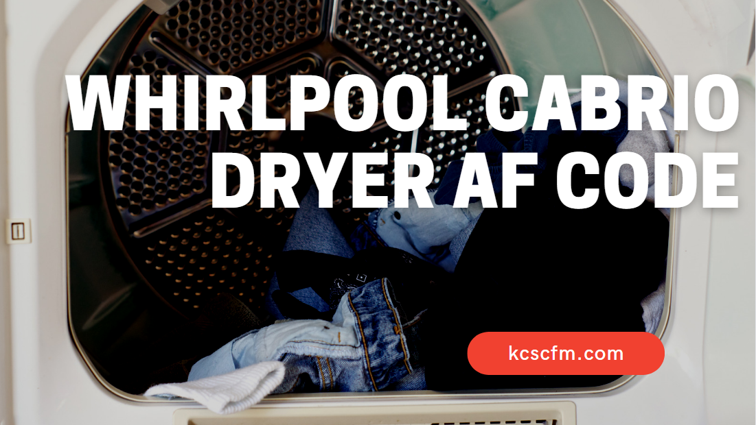 Whirlpool Cabrio Dryer AF Code